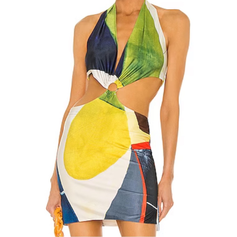 Farai London multi color mini dress